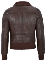 brown-short-bomber-leather-biker-jacket