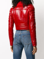 red-shearling-fur-leather-padded-biker-jacket