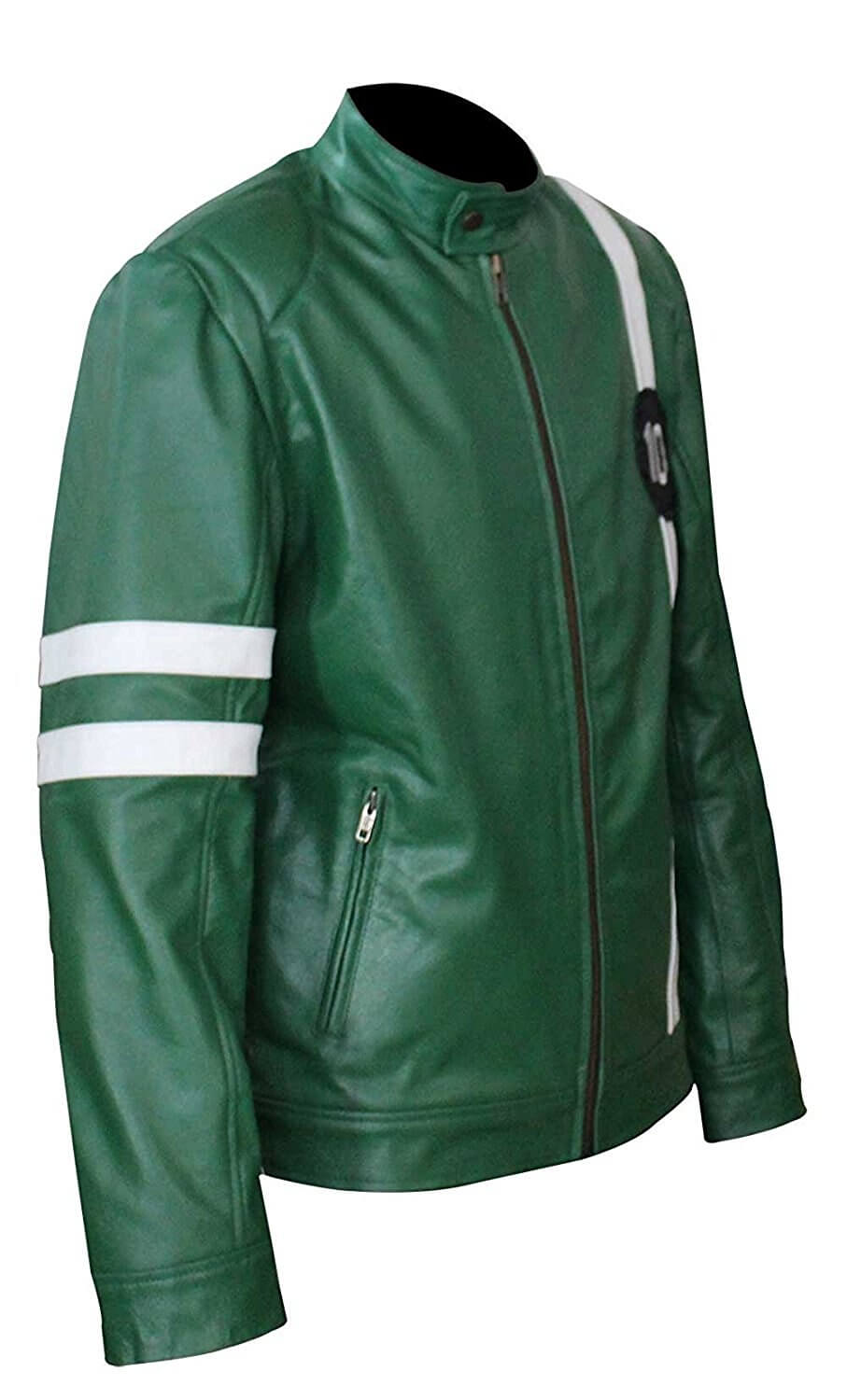 Ben 10 Jacket - Green Alien Swarm Biker Jacket