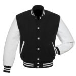 Black & White Varsity Letterman baseball jacket