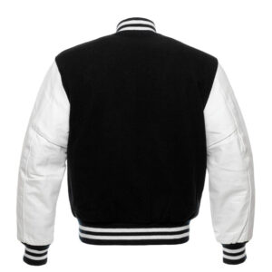 Black & White Varsity Letterman baseball jacket