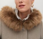 Faux Fur Coffee Hooded CoatFaux Fur Coffee Hooded Coat