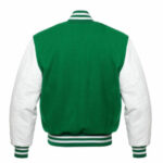 Letterman Baseball Varsity Jacket Green Wool