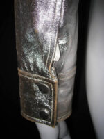 Metallic Silver Leather Vintage 1960s Jacket