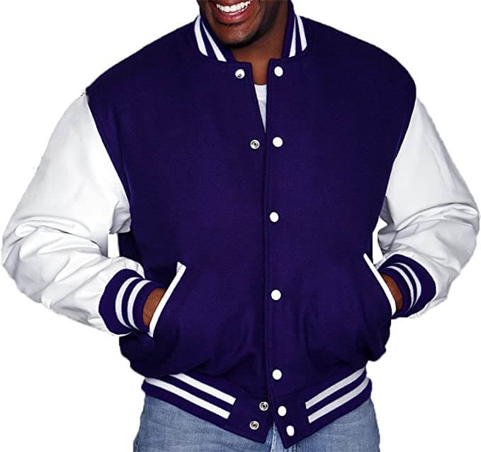 Navy Blue Varsity Letterman baseball jacket - Maker of Jacket