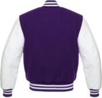 Purple Varsity Letterman Baseball Jacket