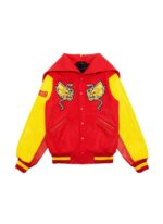 Moj Custom Orders Design Yellow and Black Varsity Jacket