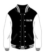 Custom Varsity Major Black And White Jacket