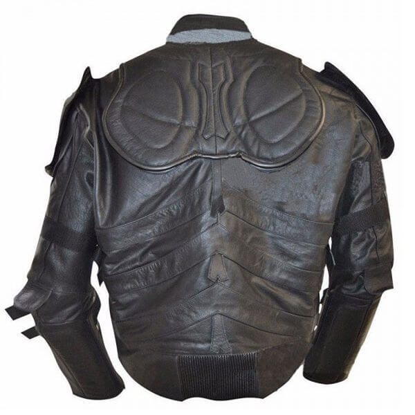 Bestzo Men's Fashion Batman Dark Real Leather Knight Jacket Gray XS-5XL |  eBay