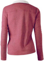 Berry Wool White Fur Women's Zip Up Jacket