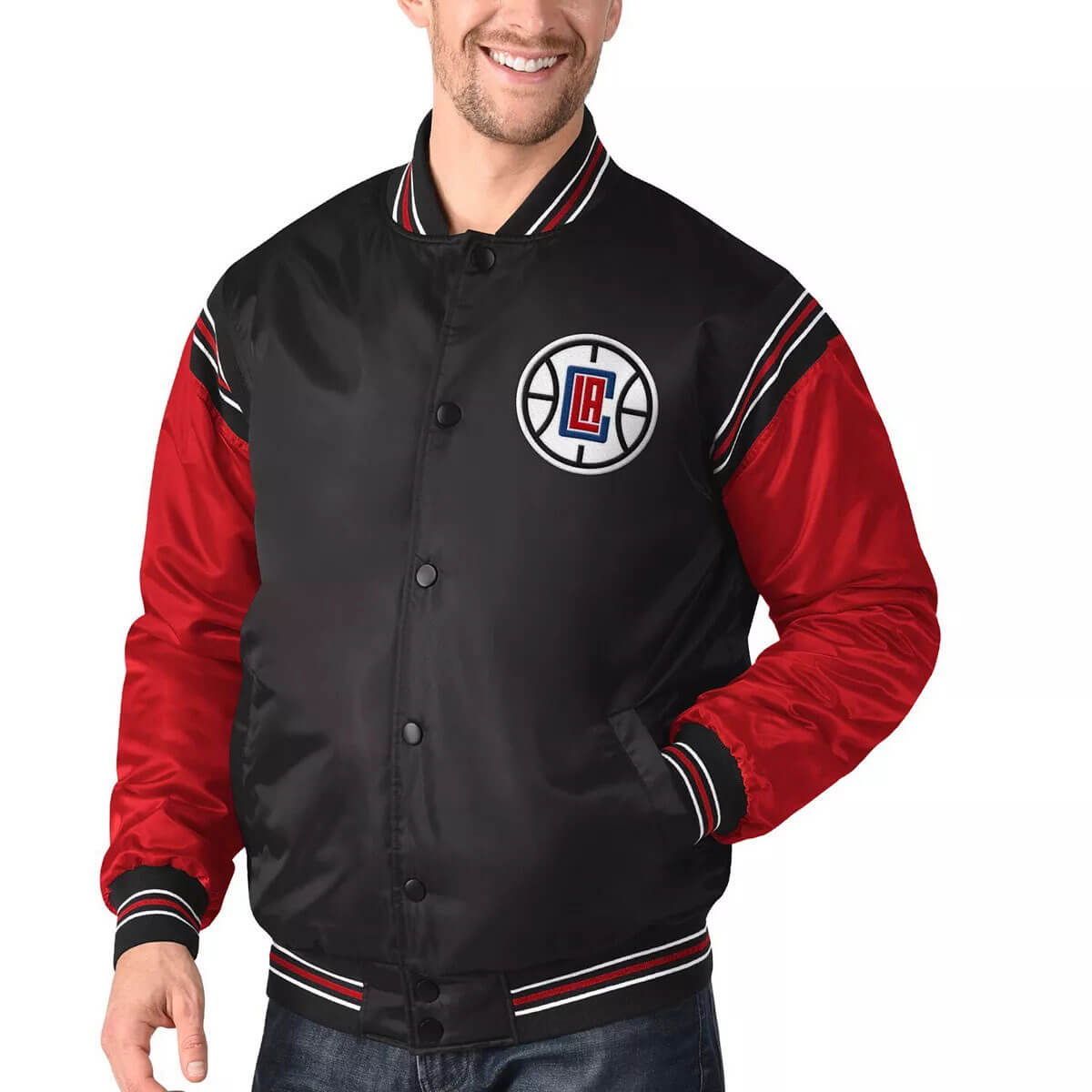 Men's LA Clippers Starter Renegade Varsity Jacket