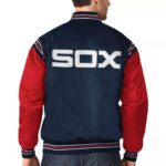 Chicago White Sox Navy&Red Varsity Satin Jacket