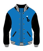 Custom Design Blue And White Varsity Jacket