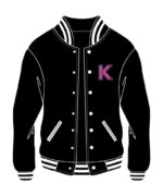 Custom K Letterman Bomber Varsity Jacket