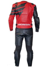 Honda Red and Black Motorcycle Racing Leather Suit