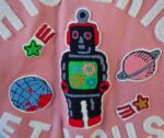 Hysteric Et Vous Pink and White Varsity Jacket