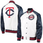 Minnesota Twins Clean-Up Hitter Satin Varsity Jacket