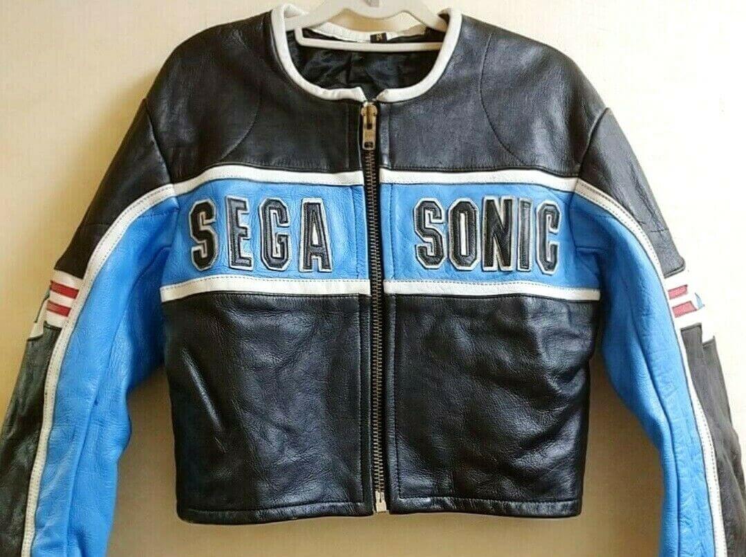 SEGA Sonic the Hedgehog Leather Jacket - Maker of Jacket