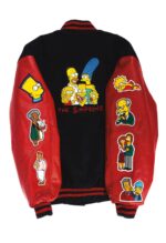 The Simpsons Varsity Wool Leather Jacket