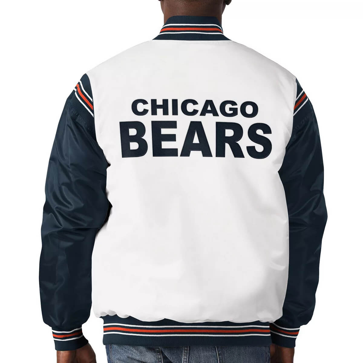 Chicago Bears Navy/White Varsity Jacket