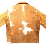 Brown Cowhide Genuine Quilted Leather Jacket
