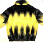Canary and Black Full Mink Fur Jacket