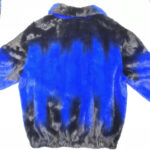 Full Mink Blue and Black Fur Jacket