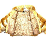 Men's Cognac Spliced Fox Fur Coat