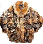 Natural Arctic Mink Fur Fox Fur Collar Jacket