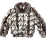 Silver Full Sable Bomber Fur Jacket