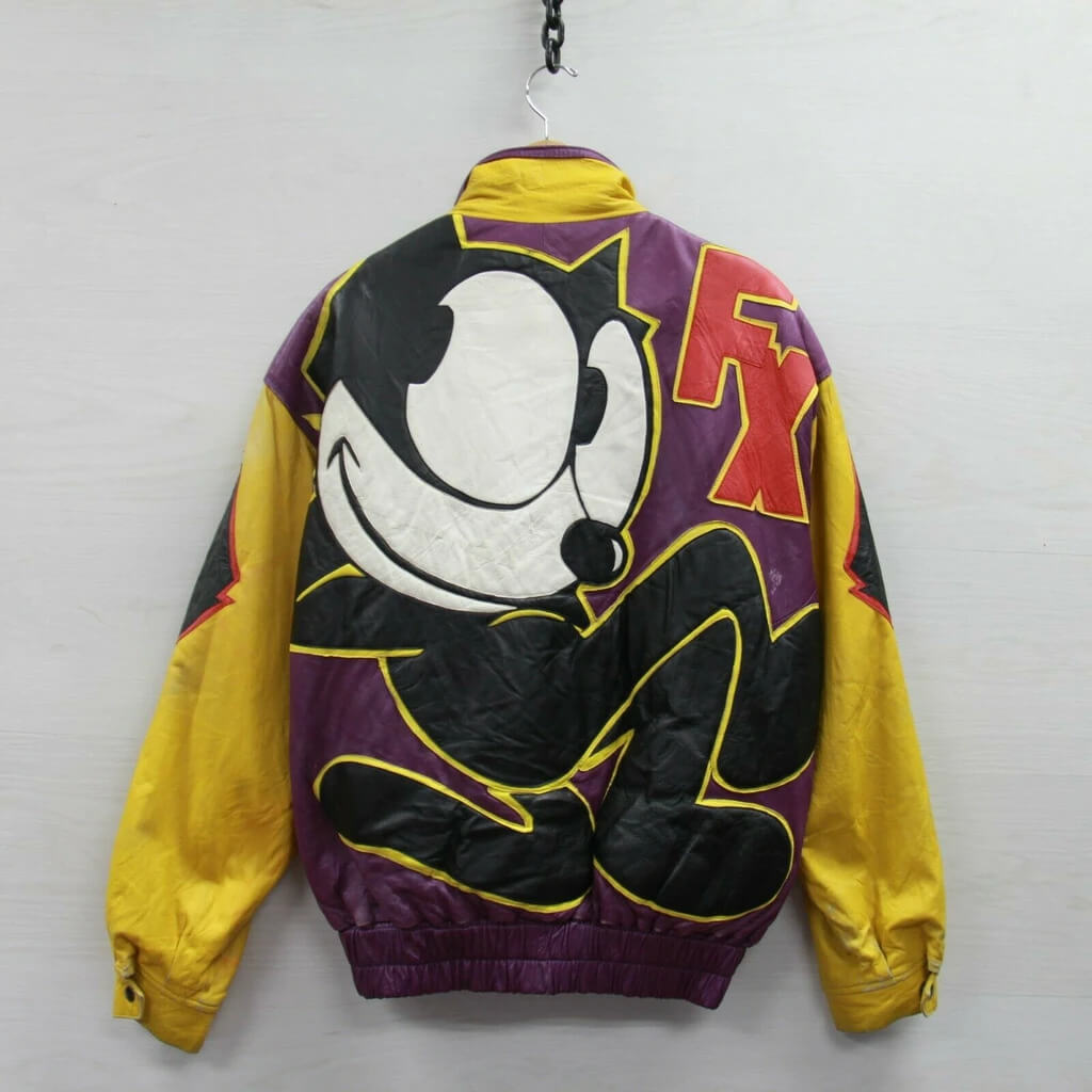 Buy Vintage 90s Looney Tunes Leather Bugs Bunny X Daffy Duck Warner Bros  Black Cartoon Bomber Biker Comic Jacket M L by Maziar Leather Gallery  Online in India - Etsy