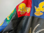 Vintage 90s Tweety Bird Looney Tunes Leather Jacket