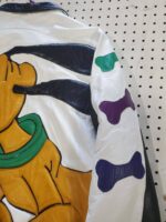 Vintage Disney Pluto Cartoon Leather Jacket