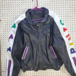 Vintage Disney Pluto Cartoon Leather Jacket