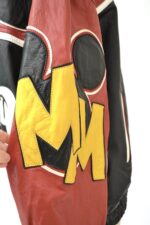 Vintage Mickey Mouse Bomber Leather Jacket