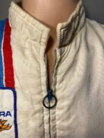 White Vintage Ford Mustang Cobra Shelby Racing Jacket