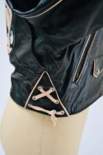 Betty Boop Black Biker Vintage Leather Jacket