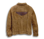 Brown Harley Davidson Suede Leather Jacket