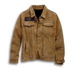 Brown Harley Davidson Suede Leather Jacket