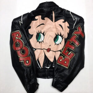 Vintage Black Betty Boop Leather Jacket