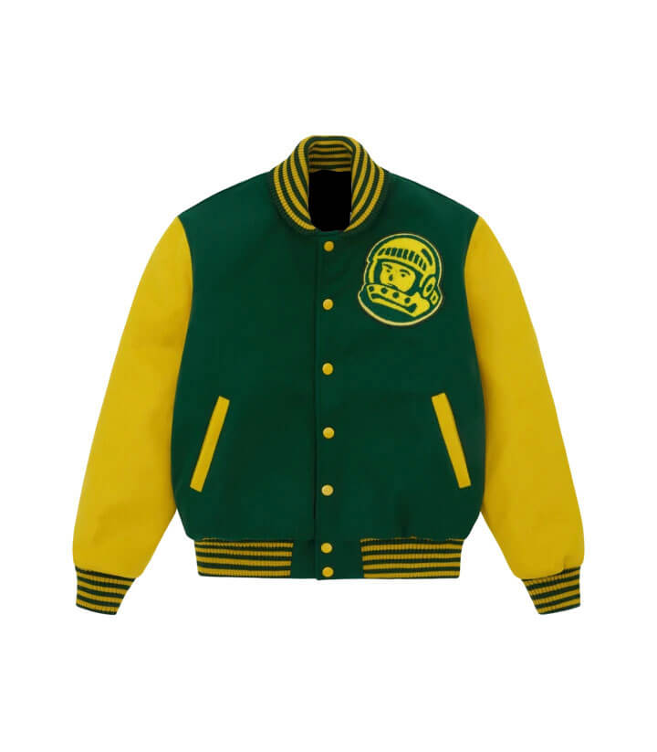 Billionaire Boys Club Green Yellow Varsity Jacket - Maker of Jacket