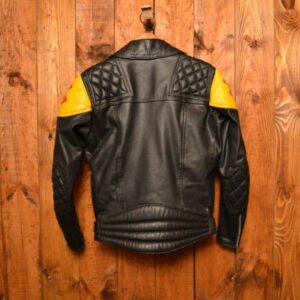 British Suzuki Riders Cafe Racer Biker Leather Jacket