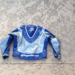 Suzuki Blue Hayabusa Motorcycle Leather Jacket