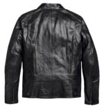 Harley Davidson Black Stripe Motorcycle Leather Jacket
