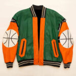 Orange Green Basketball Micheal Hoban Vintage Jacket