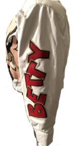 White Betty Boop Vintage Leather Jacket