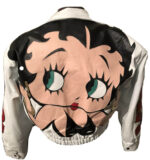White Betty Boop Vintage Leather Jacket