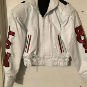 White Betty Boop Vintage Leather Jacket