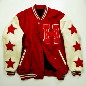 Hysteric Glamour Red Toy Robot Letterman Varsity Jacket