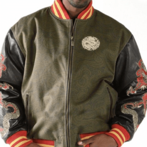 Multicolor Pelle Pelle Dragon Heart Jacket